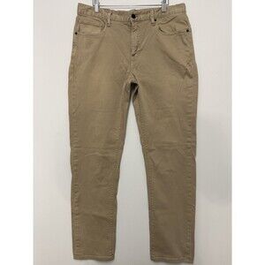 Roark Hwy 133 5-Pocket Travel Pants Mens 34 Khaki Chino Slim Straight Trousers